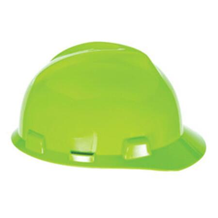 MSA SAFETY Hi-Viz Green And Hi-Viz Yellow V-Gard Polyethylene Slotted Cap Style Bump Cap 454-10061513